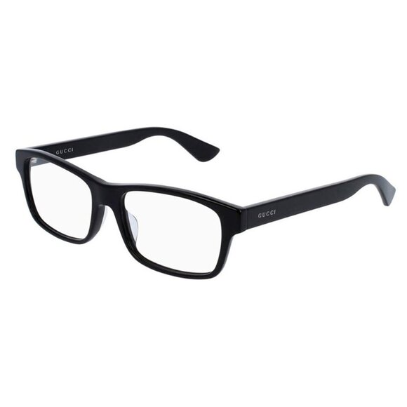 NEW GUCCI SQUARE EYEGLASSES GUCCI GG0006OAN 001 BLACK CLEAR EYEWEAR - Picture 1 of 3